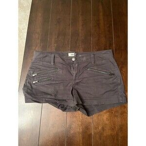 Old Navy Slate Grey Shorts Cotton & Spandex 3 Front Zipper Pockets 2 Reg Bck Poc